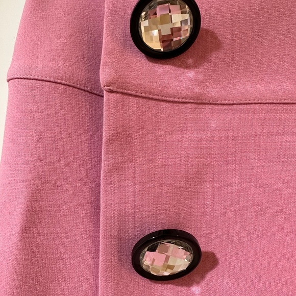 Front Row Shop Bubblegum Pink Wrap Skirt with Jewel Buttons - Picture 3 of 3